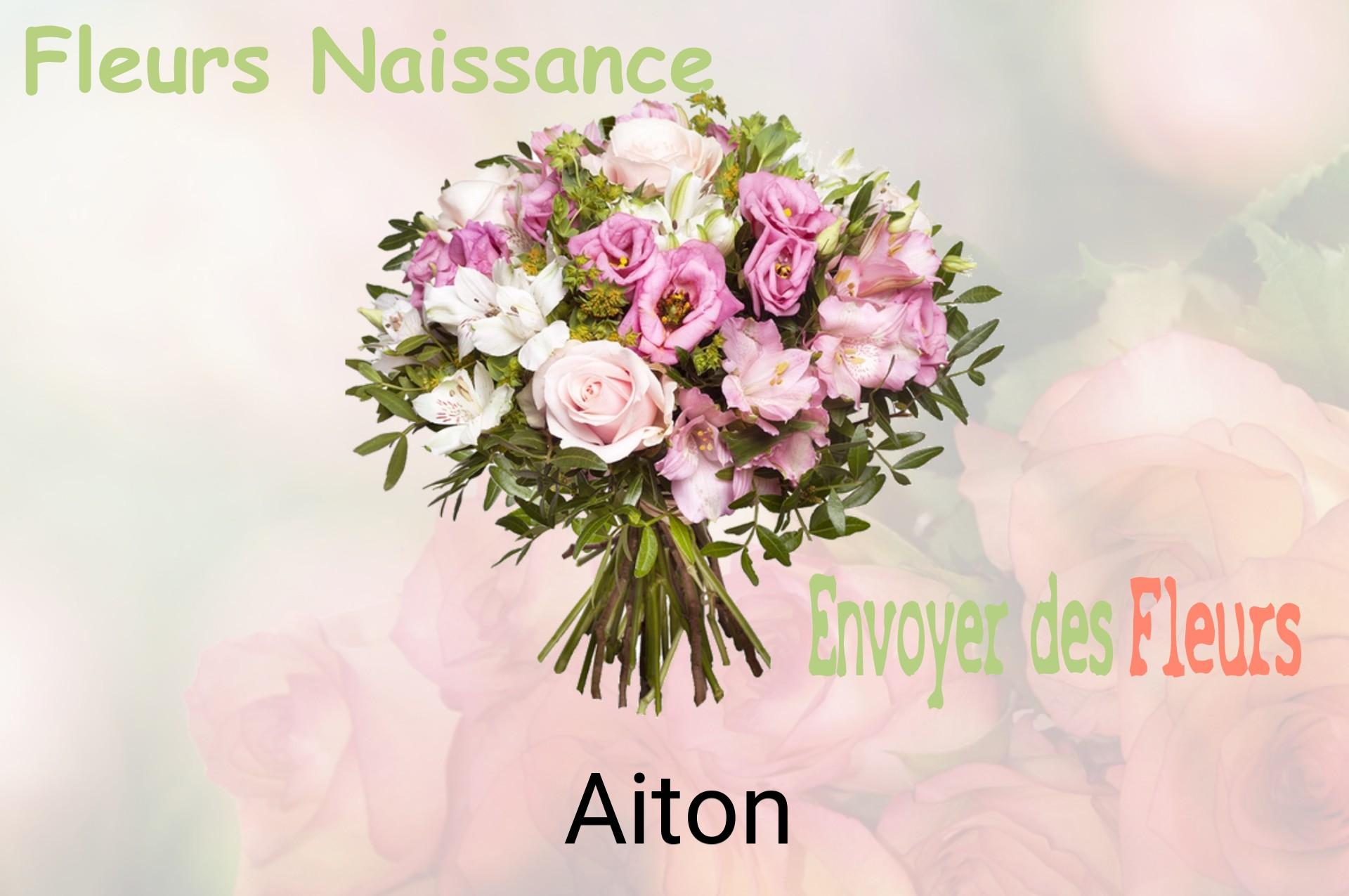 Bouquet de fleurs de naissance livré à Aiton